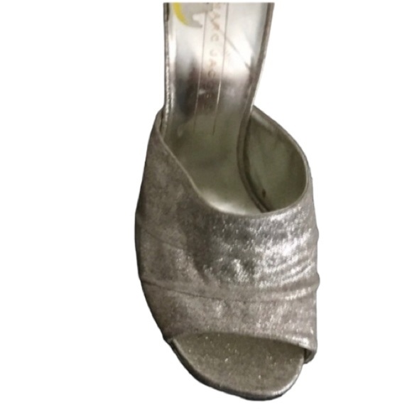 Marc Jacobs size 9 metallic silvery gold open toe slide heels NWOT - Picture 7 of 16